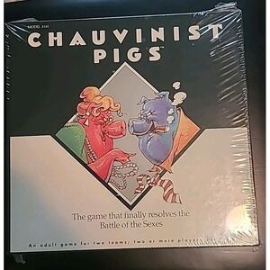 NOS Vintage Chauvinist Pigs Game by Tiger - 1991 Edition Complete And Sealed NOS